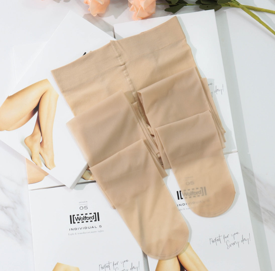 Wolford thin single-piece yarn pantyhose